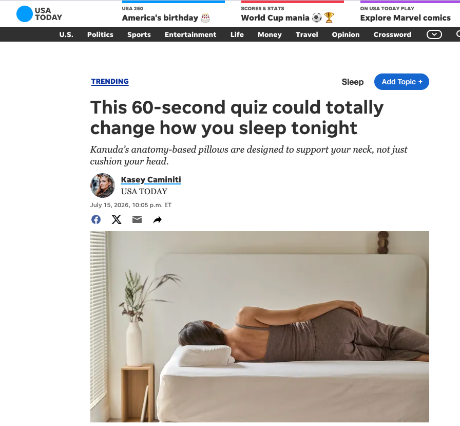 Kanuda Was Featured on USA TODAY — Here's What They Highlighted