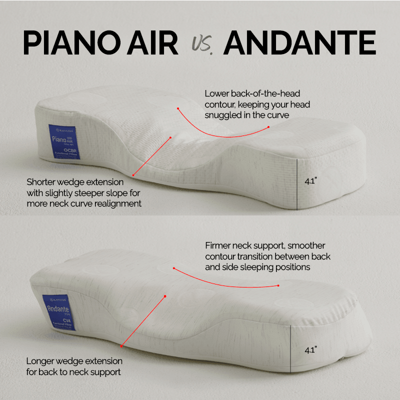 Piano Air & Andante Pillow Double Set + Kanuda Head Nap - KANUDA USA